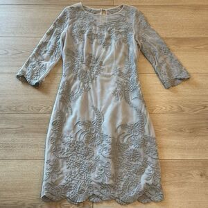 NEW Karen Millen Mesh Lace 3/4 Sleeve Pencil Sheath Dress Mother Size 4